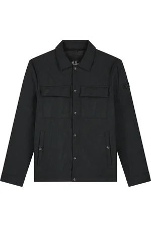 Malelions Men Quilted Monogram Jacket | Black