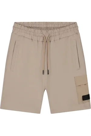 Malelions Men Nylon Pocket Cargo Shorts | Taupe