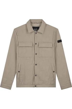 Malelions Men Quilted Monogram Jacket | Taupe