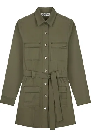 Malelions Women Cargo Dress | Army Green