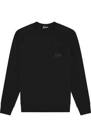 Malelions Men Nylon Pocket Sweater | Black