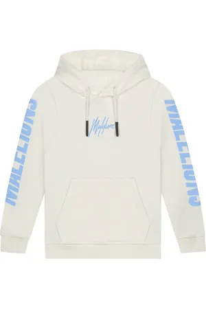 Malelions Junior Lective Hoodie | Off-White/Vista Blue