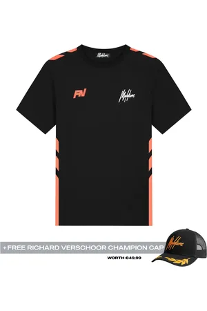 Malelions X Richard Verschoor Livery T-Shirt | Black/Orange