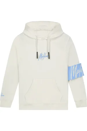 Malelions Junior Captain Hoodie | Off-White/Vista Blue