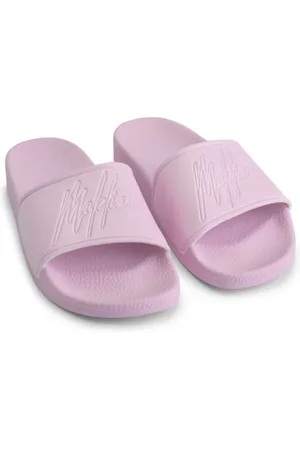Malelions Women Signature Slides | Light Pink