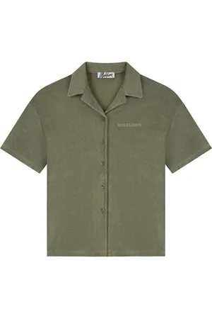 Malelions Women Limited Towelling Shirt | Army Green
