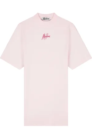 Malelions Women Firma T-Shirt Dress | Light Pink/Hot Pink
