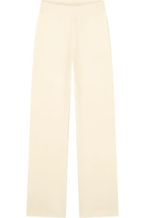 Malelions Women Seersucker Loose Fit Pants | Off-White
