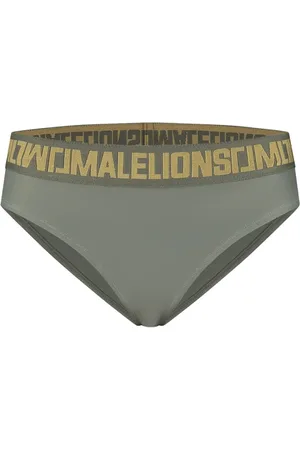 Malelions Women Venetian Bikini Tanga | Army Green