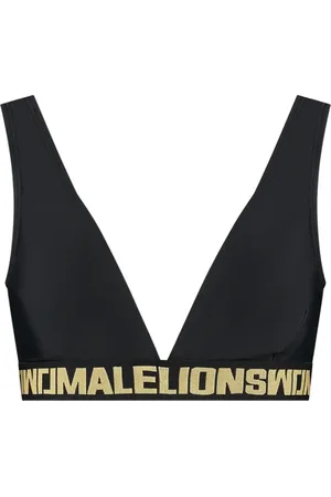 Malelions Women Venetian Bikini Top | Black