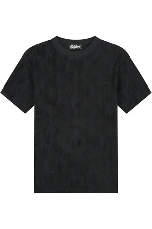 Malelions Men Monogram Towelling T-Shirt | Black