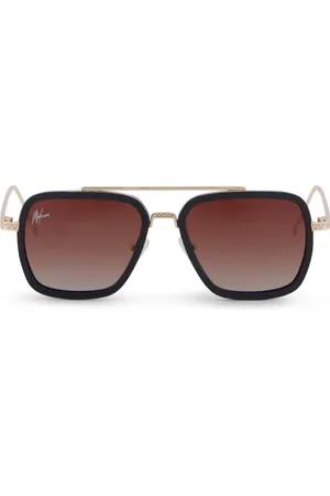 Malelions Men Abstract Sunglasses | Gold