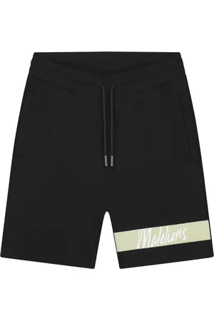 Malelions Men Captain Shorts | Black/Light Green