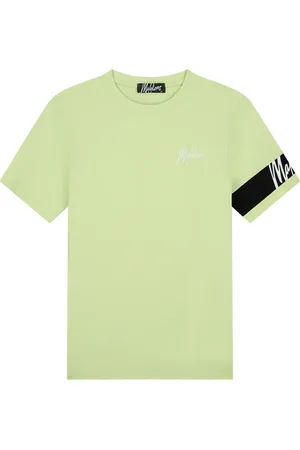 Malelions Men Captain T-Shirt | Bright Green/Black