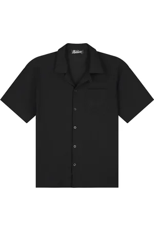Malelions Men Seersucker Shirt | Black