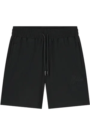 Malelions Men Seersucker Shorts | Black