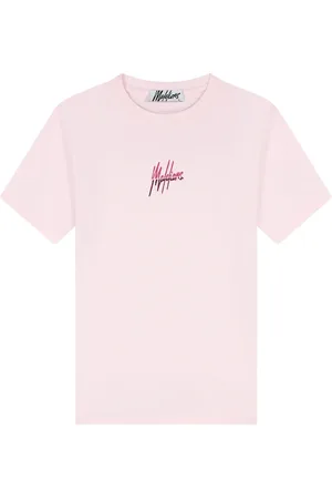 Malelions Women Kiki T-Shirt | Light Pink/Aubergine