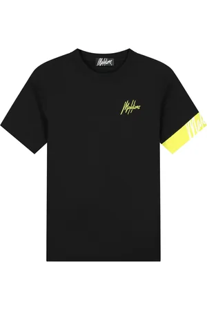 Malelions Men Captain T-Shirt 2.0 | Black/Bright Green