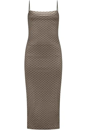 Malelions Women Slip Dress | Brown