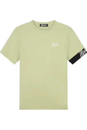 Malelions Men Captain T-Shirt 2.0 | Light Green/Black