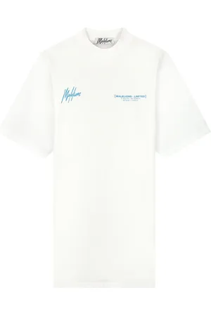 Malelions Women Limited T-Shirt Dress | White