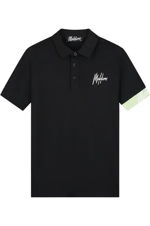 Malelions Men Captain Polo | Black/Light Green