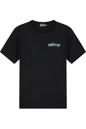Malelions Men Regular Iconic T-Shirt | Black/Green