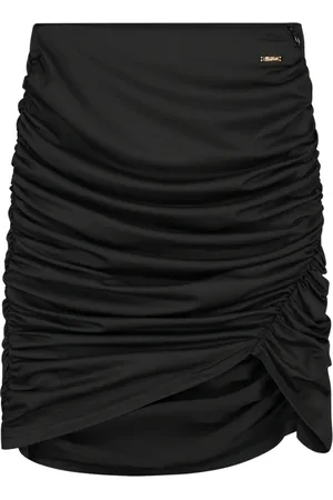 Malelions Women Drape Skirt | Black