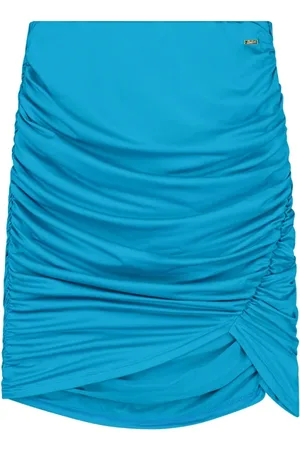 Malelions Women Drape Skirt | Azzurro
