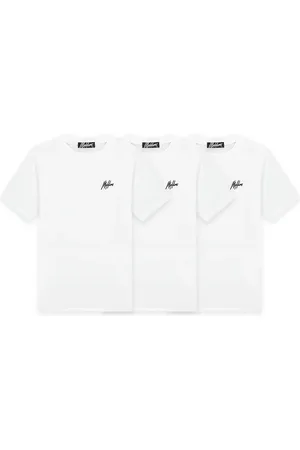 Malelions Small Signature T-Shirt 3-Pack | White/White/White