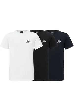 Malelions Small Signature T-Shirt 3-Pack | Black/White/Navy
