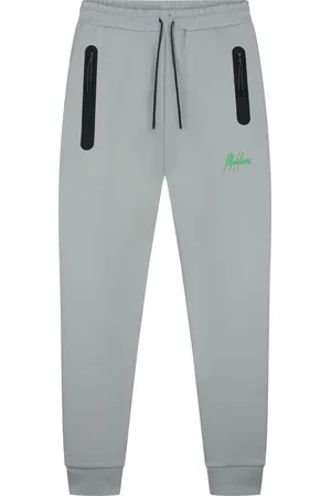 Malelions Sport Counter Trackpants | Grey/Green