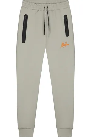 Malelions Sport Counter Trackpants | Dry Sage/Orange