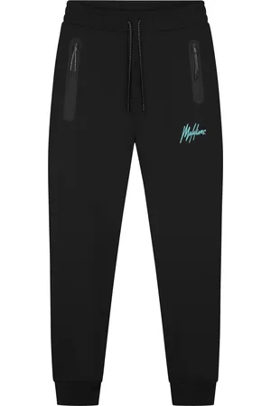 Malelions Sport Counter Trackpants | Black/Turquoise
