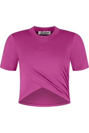 Malelions Women Drape Top | Hot Pink