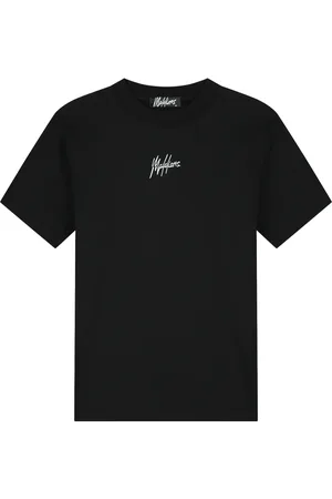 Malelions Men Split T-Shirt | Black/Dusty Turquoise