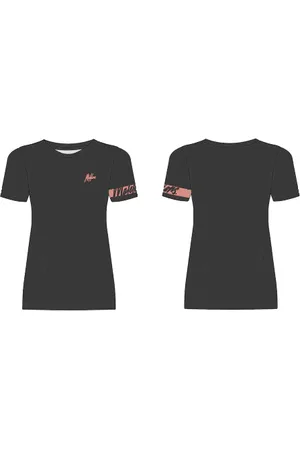 Malelions Women Captain T-Shirt | Black/Coral