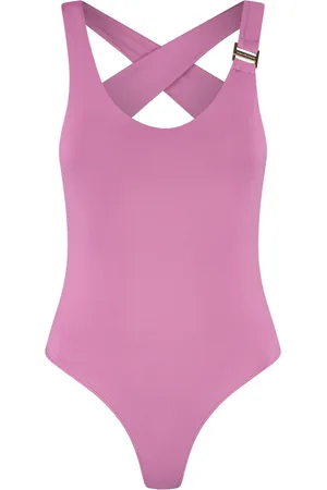 Malelions Women Cross Back Bodysuit | Magenta