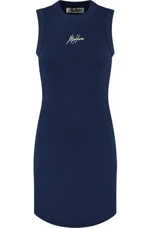 Malelions Women Signature Cut-Out Dress | Midnight Blue