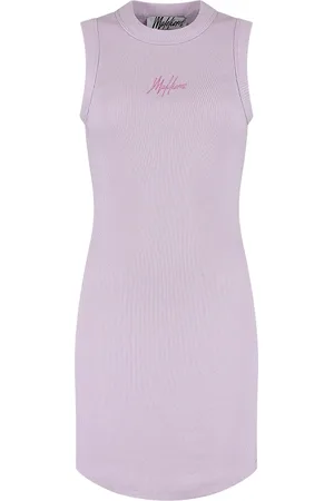 Malelions Women Signature Cut-Out Dress | Soft Lilac