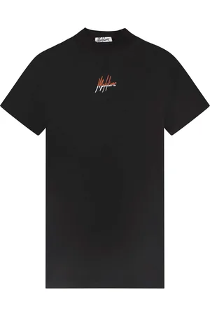 Malelions Women Kiki T-Shirt Dress | Black/Orange
