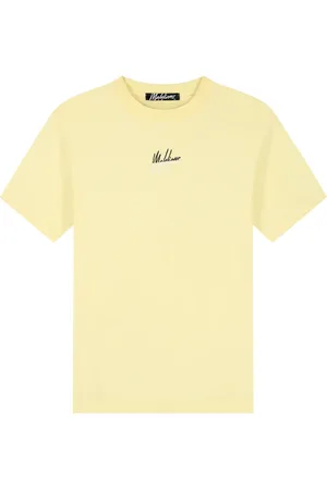 Malelions Men Split T-Shirt | Light Yellow