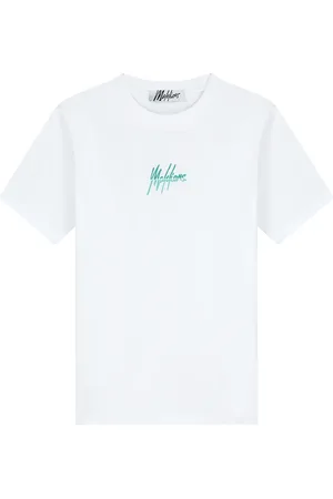 Malelions Women Kiki T-Shirt | White/Bright Green