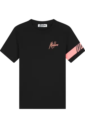 Malelions Women Captain T-Shirt | Black/Coral