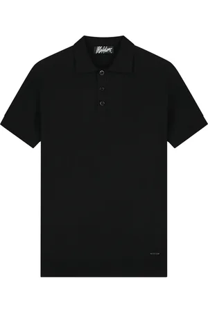 Malelions Men Knitted Polo | Black