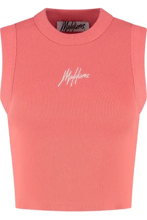 Malelions Women Signature Crop Top | Coral