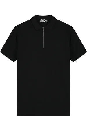 Malelions Men Zip Polo | Black