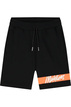 Malelions Men Captain Shorts | Black/Coral