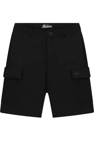 Malelions Men Signature Patch Cargo Shorts | Black