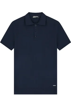 Malelions Men Knitted Polo | Navy